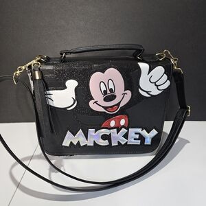 Mickey Mouse Black Crossbody Bag